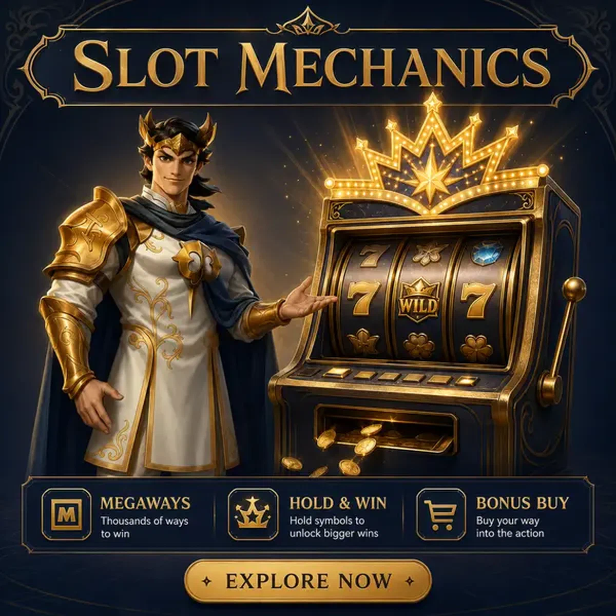 Książę ujawnia mechanikę slotów Megaways w Mechanikach Formatów Slotów - Systemy Megaways, Hold & Win i Bonus Buy